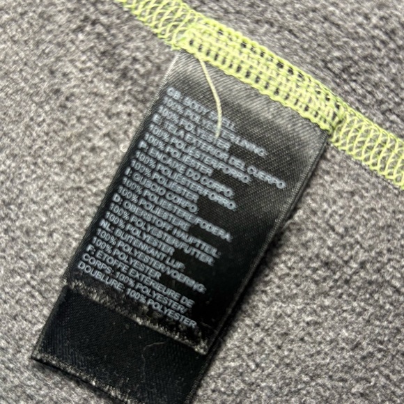 2/$20 The North Face Girls Small Grey Zip Up Hooded Sweatshirt Flower Design - Picture 6 of 8